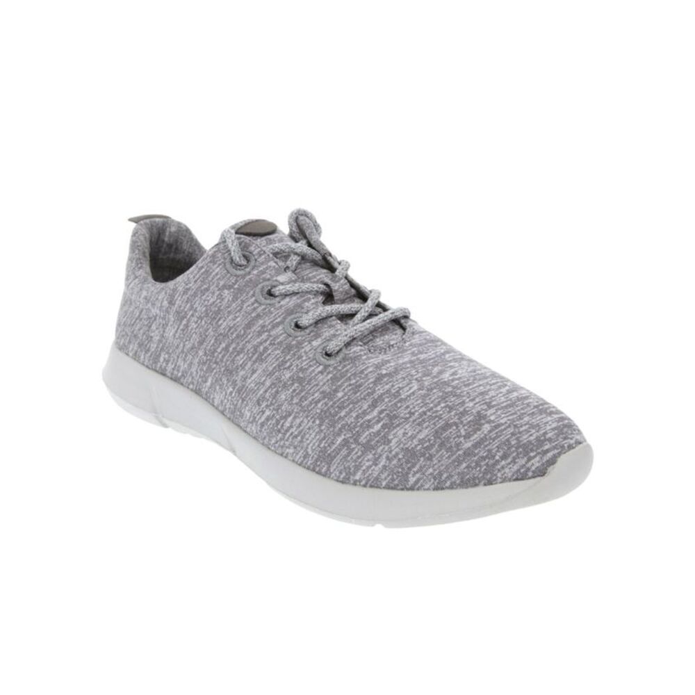 SUGAR Womens Gray Lightweight Memory Foam Gabber Toe Wedge Athletic Sneakers 9.5
